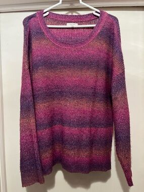 Maurice’s Ombre Pink & Purple Knit Sweater